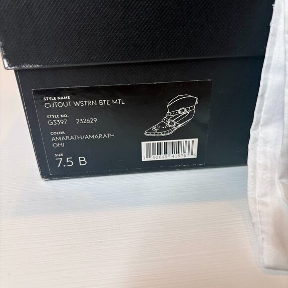 Coach Women's Cut Out Western Creeper Booties Boots Metallic Purple US Sz 7.5 B - Picture 15 of 15